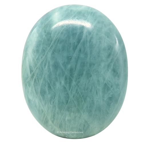 Amazing Gemstone Aquamarine Crystals and Healing Stones - Large Palm Stone Crystals Piedra - Crystal...