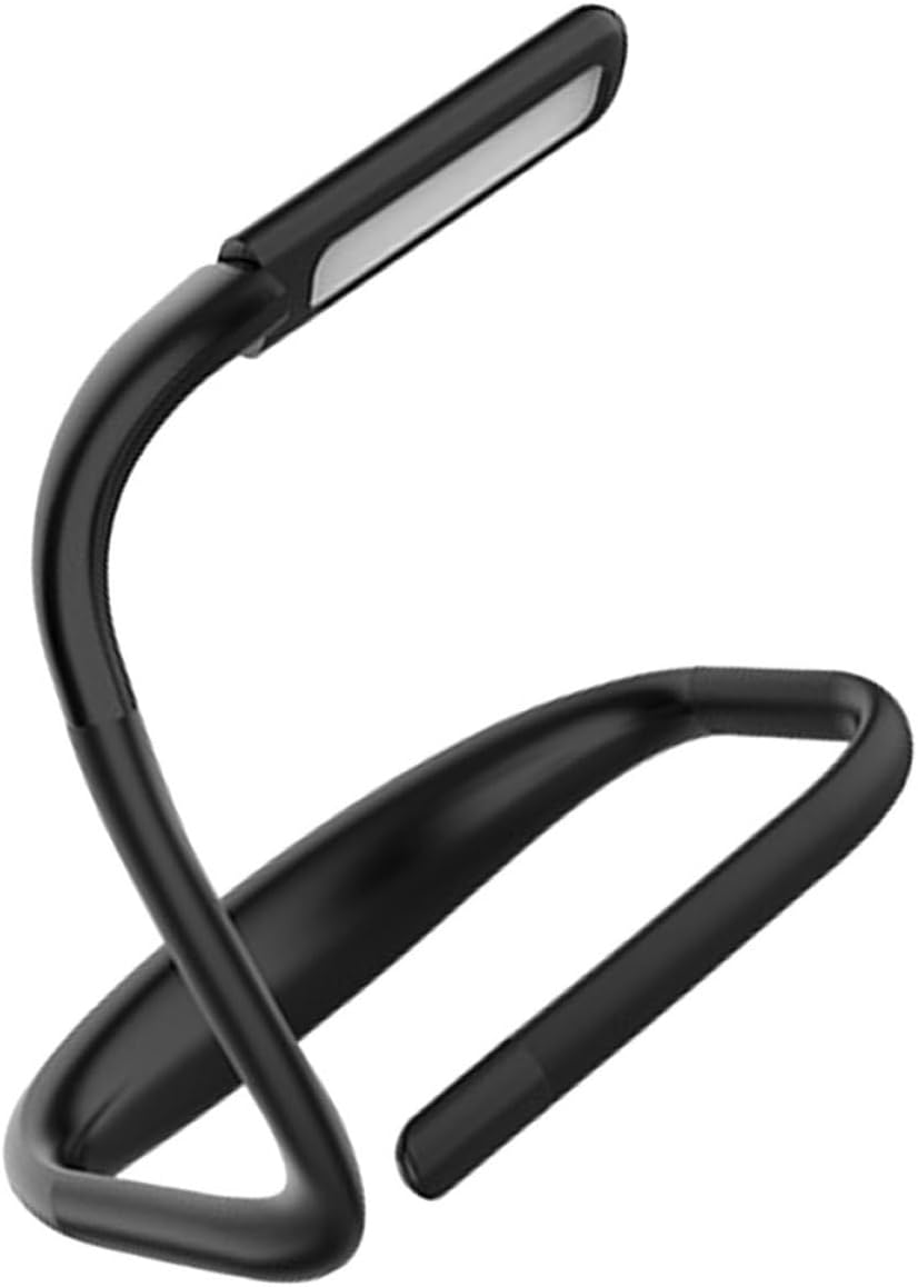 KALLORY LED Neck Reading Light for Bed Adjustable 3-Color Dimmable Rechargeable Eye-Caring Book Lamp with Flexible Arm for Night Reading and Study