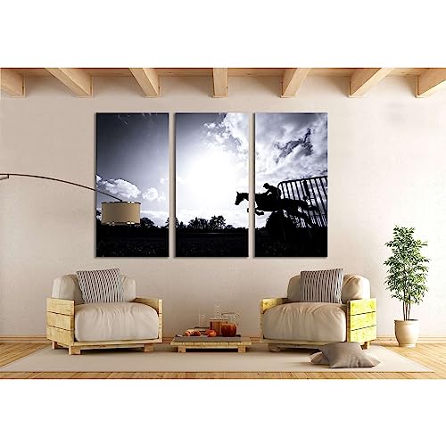 Cuadro impreso en lienzo de 3 paneles para salon o dormitorio con medida 140x90cm