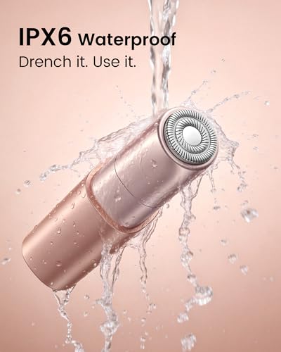 Rechargeable Facial Hair Remover for Women: Painless Lady Shaver with 1 Replacement Heads – Mini-Sized for Travel Face Razors for Face, Lips, Chin, Body –Portable & Gift-Ready - 6