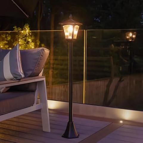 Victorian Style Solar Powered Garden Lamp Post Cover