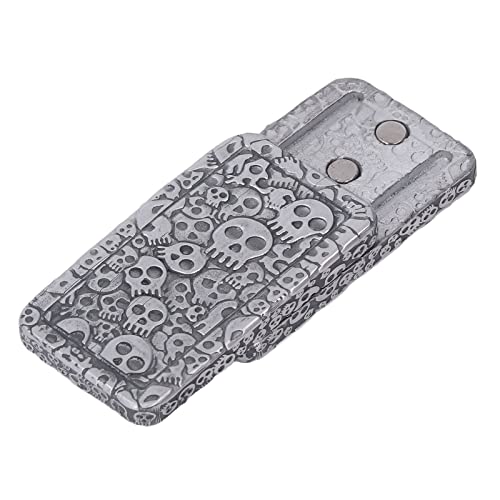 Wakects Magnetischer Schieberegler Spielzeug Metall Poker Fidget Slider ADHS Autismus Angst Stressabbau Fidget Slider Spielzeug mit Schädelmotiv für Erwachsene 55 x 30 x 10 mm