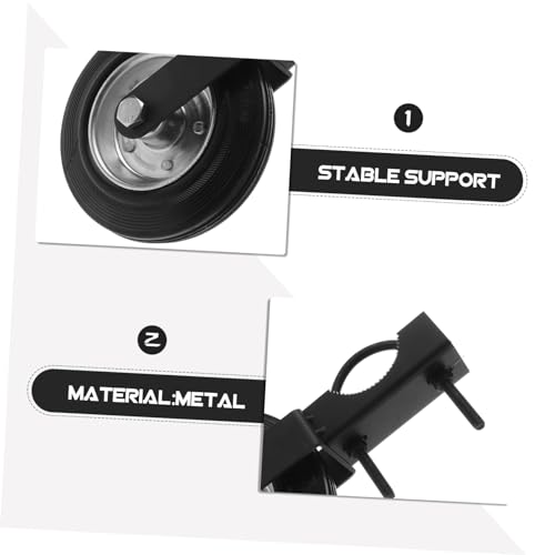 Roulette de support roue de grange OSALADI en acier robuste pour clôture métal - 6