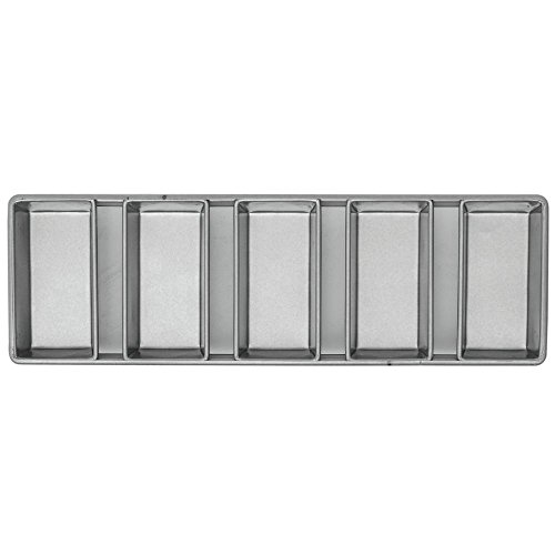 Chicago Metallic 44575 Bread Pan,5-Strap,7-3/8X3-5/8, Aluminized Steel #TOP23