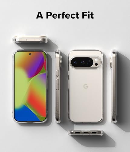 Image of Ringke Fusion Compatible with Google Pixel 10 Pro XL Case [Anti-Fingerprint Frosted Back] Slim Translucent Protective Back Cover with Shockproof Bumper - Matte Clear