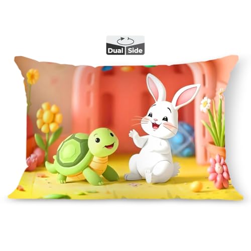 Image of Brizberry Kids Pillow Cushion with Super Soft Fabric | Animal & Cartoon Prints | 12x18 inches (Design 25)