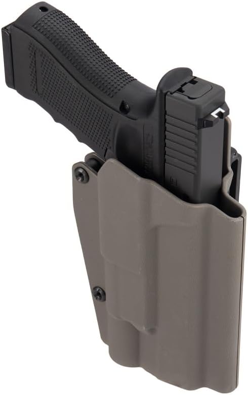 Lancer Tactical Light Bearing Hard Shell Holster for Glock 17 [Large] - for Pistol, Airsoft, Paintball, Hunting