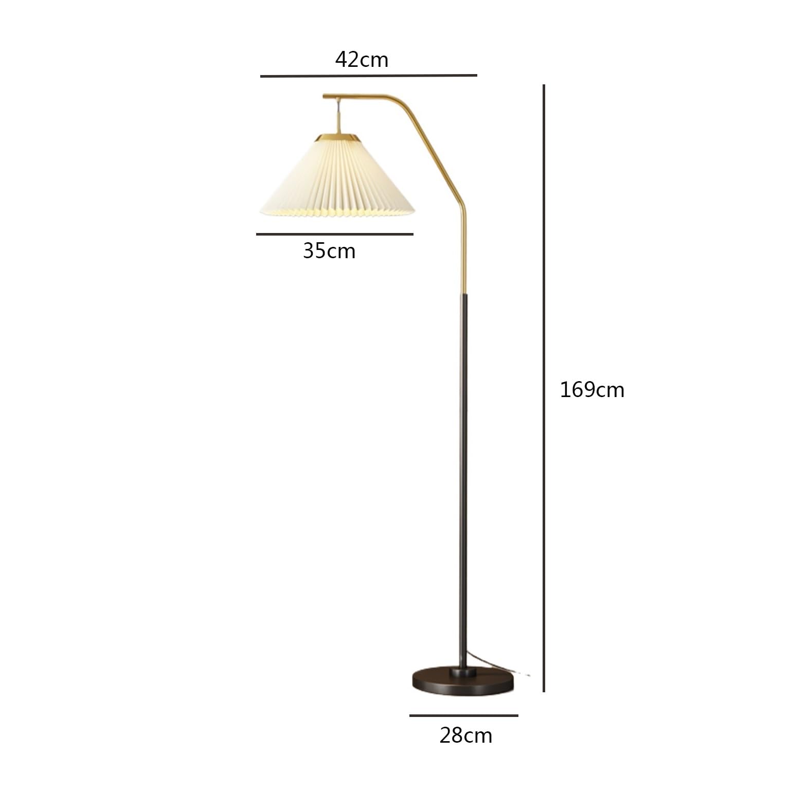 Lampy stojące Lampa stołowa pionowa do salonu, lampa podłogowa do sypialni, podstawa z żelaza, światło zmieniające kolor w trzech kolorach, abażur biały