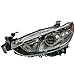 TRQ Driver and Passenger Side Headlight Assembly Set Compatible with 14-20 Mazda 6 Halogen Only