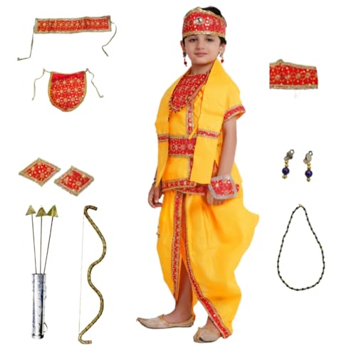 Image of Kaku Fancy Dresses Ram Costume for Kids Infant Baby Ram Dress for Boys with Accessories