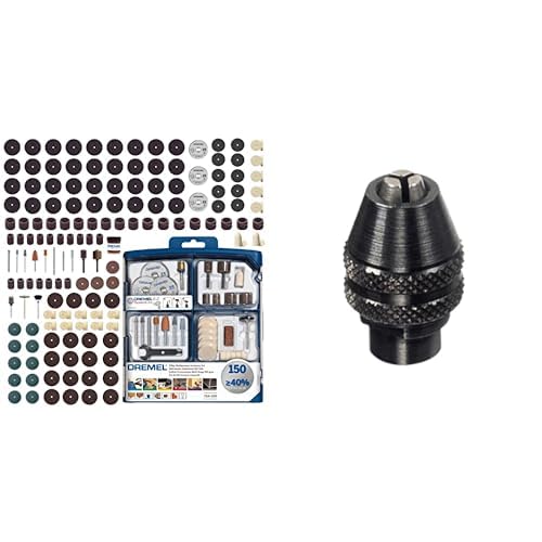 Outils rotatifs Dremel : 150 accessoires et mandrin pour restaurer vos objets