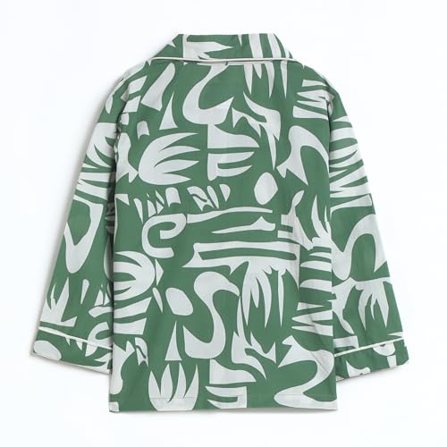 Image of Bamboo Cotton Printed Night Suit for Baby | Sleepwear for Babies | Winter Pajama Set for Kids | Night wear for Baby