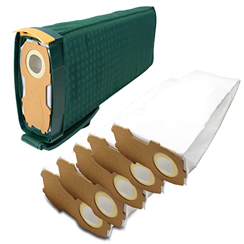 MisterVac Cartucho de filtro completo + 6 bolsas de fieltro compatible con Vorwerk Kobold VK121