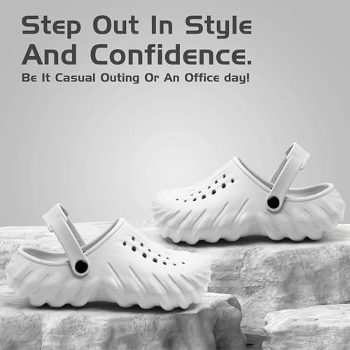 Image of Flow Super Soft Clogs with Adjustable Back Strap for Men | Waterproof | Spongy Footbed l Suggested by Doctors l Skin Friendly | Slip Resistant l Stylish and Comfortable Footwear for Men
