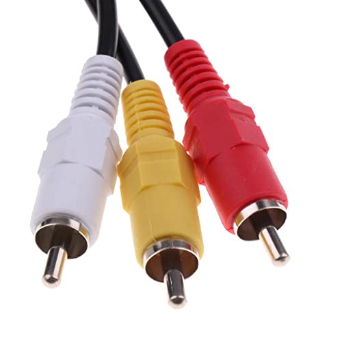 Câble USB vers 3 RCA avec triple blindage isolant 1.5M, pack de 4 câbles audio vidéo - 3