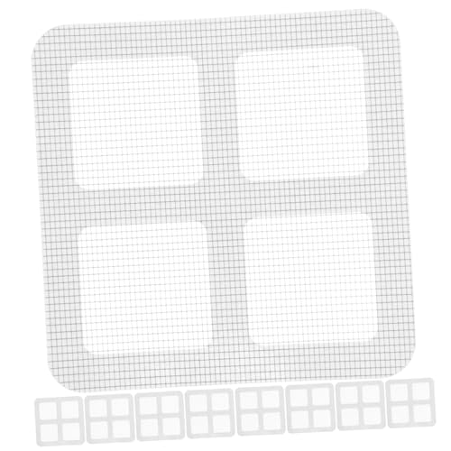 SEWACC 100Pcs Self Adhesive Drain Stickers Hair Residue Stopper for Shower and Bathroom Durable Mesh Cover for Efficient Clog Prevention and Easy Application