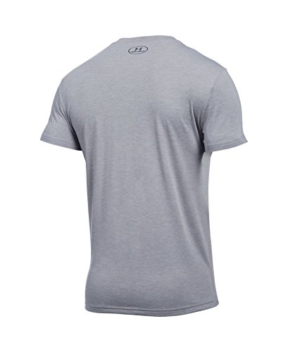 Under Armour Men's Core Crew Undershirt, True Gray Heather (025)/Stealth Gray, Small