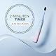 happybrush Elektrische Zahnbürste ECO VIBE Lite [Testsieger] Starterset - Schallzahnbürste mit 6 Wochen Power-Akku inkl. 3 Aufsteckbürsten Pastelltöne