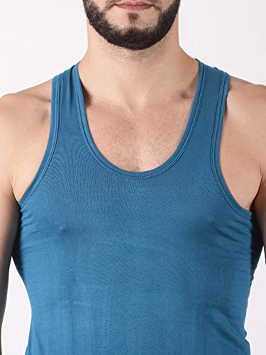 Image of Dollar Lehar Men Combed Cotton Round Neck Vest -Colour May Vary