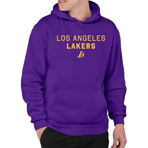 Junk Food NBA - Los Angeles Lakers Core Stacked Adult Hoodie Purple