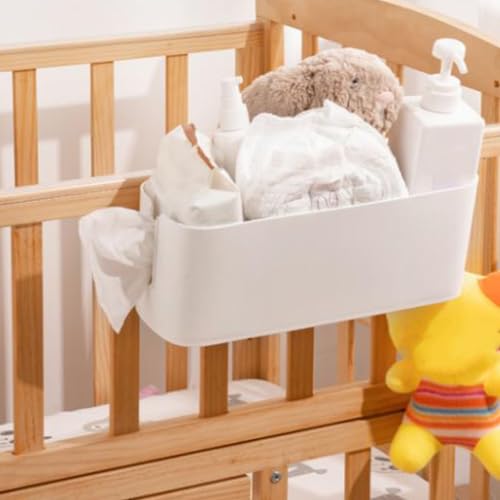 Scatola Portaoggetti Montata a Parete, Contenitore Portaoggetti Sospeso, Durevole, Unico, Salvaspazio, Realizzato a Mano, Multifunzionale, Squisito per Forniture per Ufficio (WHITE)