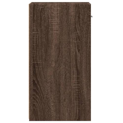 Mesitas de noche de 35 x 34 x 65 cm en madera de ingeniería color roble marrón para almacenamiento 8