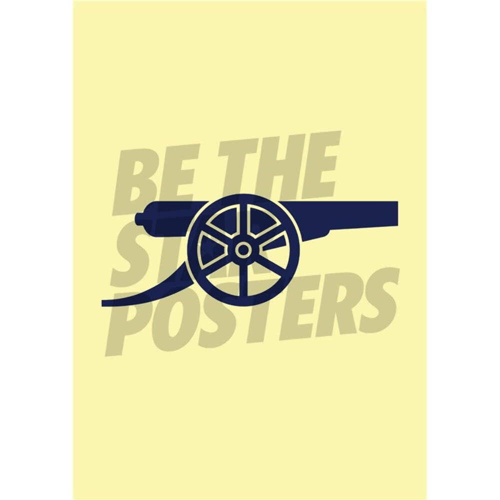 Arsenal FC Yellow Cannon Poster Unframed A4