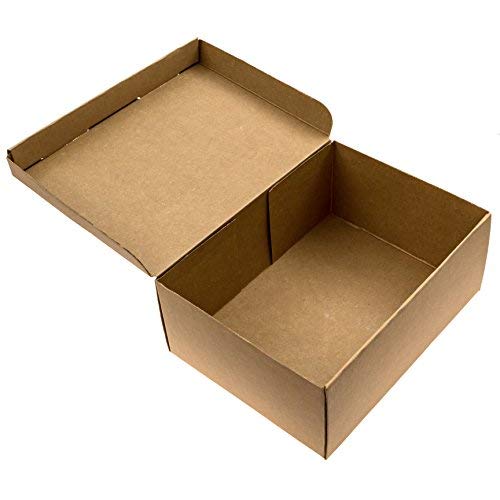 25 Pack - Shoe Boxes 12.5" X 9" X 5" One-Piece, Extra Strong With Lid #TOP3