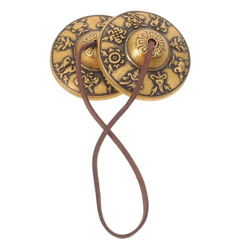 Vintage Brass Meditation Bell Elegant Chime for Yoga Spiritual Practices Craftsmanship Easy to Use for Musicians Performers Versatile Decorative