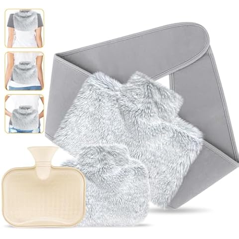 SKYAYA Fluffy Hot Water Bottle Belt Cover