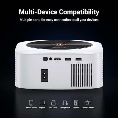 HAPPRUN Outdoor Smart Projector 4K Decoding, Built-in Apps, 30W Dolby Audio - image 9