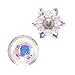 Lurrose Nail Art Dappen Dish with Lid Lotus Flower Shape Crystal Nail Dish Nail Art Liquid Powder Dish Bowl for Nail Art Manicure Care Tools Colorful