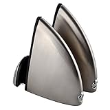 KES HSB300C-2-P2 Solid Metal Adjustable Wood/Glass Shelf Bracket Wall Mount 2 Pcs or One Pair LARGE, Brushed Nickel