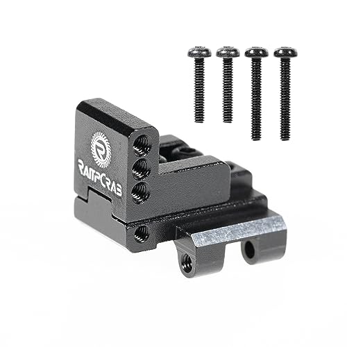 RampCrab Soporte de eslabones superiores para SCX24 AX24 AX24 RC, ajuste multiposición, pieza de actualización de aluminio para Axial SCX24 C10 Gladiator Bronco, accesorios de actualización de coche 1