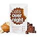 Oats Overnight Chocolate Peanut Butter Banana - Overnight Oats with 20g Protein, High Fiber Breakfast Protein Shake - Gluten Free Oatmeal, Non GMO High Protein Oatmeal (2.8 oz per meal) (8 Pack)