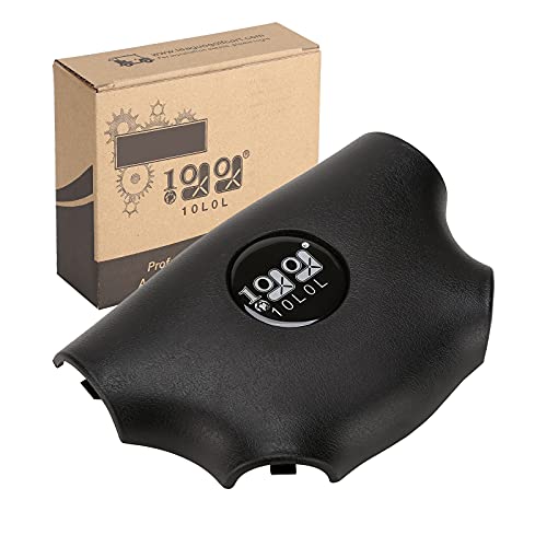 10L0L Golf Cart Steering Wheel Cover Without Scorecard for E-Z-GO G&E 2000-UP, Black