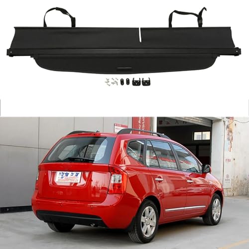 BAGLEV Auto Baule Posteriore Pacco Ripiano,Copertura del vano di carico dell'auto,per Kia Carens 2007-2012 Mensola Cappelliera Retrattile Accessori Interni,A