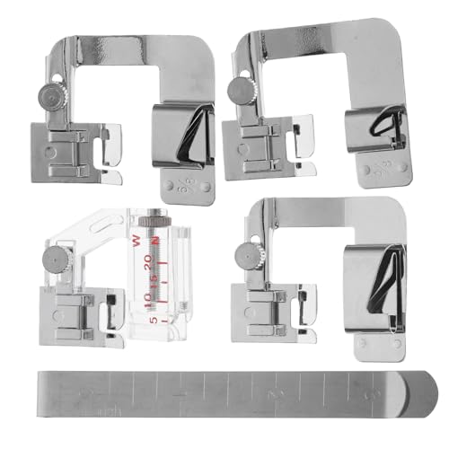 Set de 5 Pies Prensatelas Metálicos para Máquina de Coser