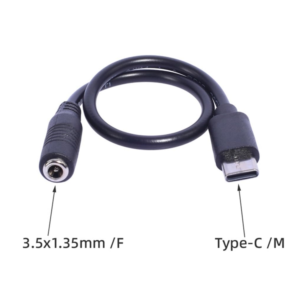 Adapter ładowarki USB typu C męski na 3,5 x 1,35 mm żeński do urządzeń