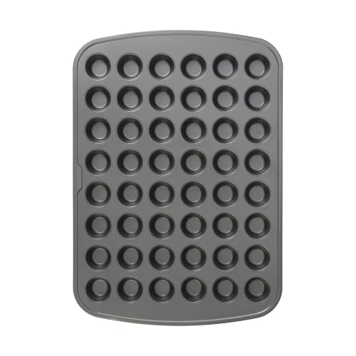 GoodCook 48-Cup Nonstick Steel Mini Cupcake and Muffin Pan, Gray