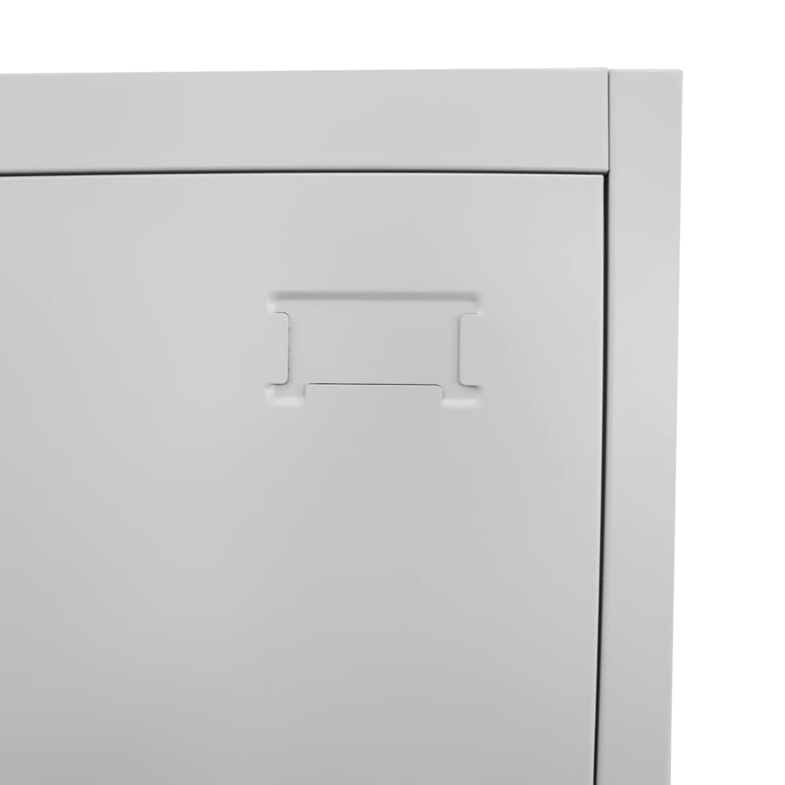 Armario Taquilla Metalico, Armarios de Almacenaje, Taquillas Vestuarios, Taquillas de Acero, con 12 Puerta con Cerradura y 12 Compartimentos, Gris 90x45x180 cm