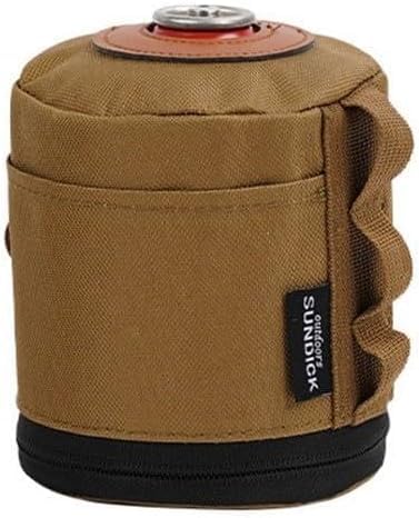 HaloModora Protective Canister Case for Flat Cylinder Tanks, Camping Storage Cover with Shock Absorption for Outdoor Cooking Supplies