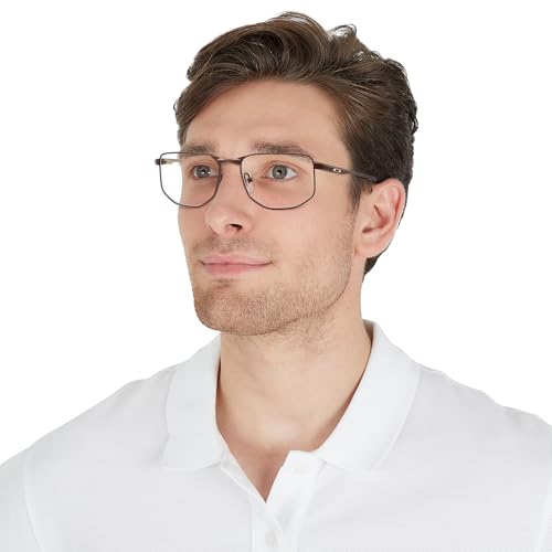 Image of Oakley mens Ox3012 Addams Rectangular Prescription Eyewear Frames
