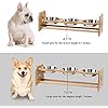 X-ZONE-PET-Raised-Pet-Bowls-for-Cats-and-Dogs-Adjustable-Bamboo-Elevated-Dog-Cat-Food-and-Water-Bowls-Stand-Feeder-with-2-Stainless-Steel-Bowls-and-Anti-Slip-Feet-Height-79-to-114-to-15 Adjustable Dog Food and Water Bowls