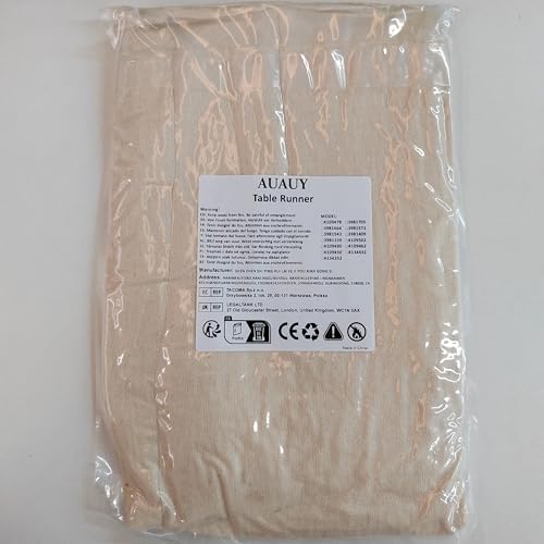 AUAUY Modern Gauze Rustic Table Runner Cheese Cloth Washable Washable Muslin Decorative Fabric Romantic Semi-Transparent Fabric Tablecloth for Boho Wedding Arbor Decoration Birthday Party 80 x 300 cm - Cosy Home Interiors AUAUY Modern Gauze Rustic Table Runner Cheese Cloth Washable Washable Muslin Decorative Fabric Romantic Semi-Transparent Fabric Tablecloth for Boho Wedding Arbor Decoration Birthday Party 80 x 300 cm - Image 8