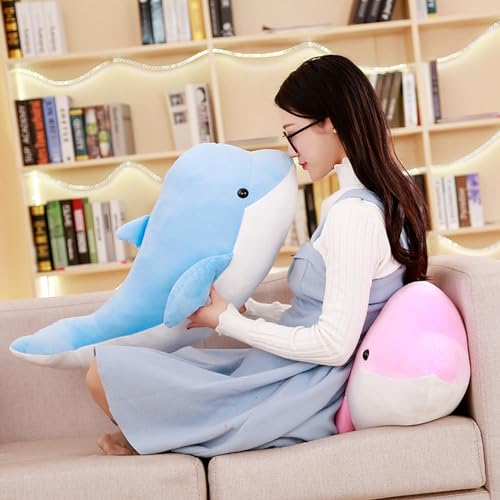 LVPU Dolphin Plush Pillows, Pink 23 Inch, Cute Stuffed Animal Plushies by LVPU - Used condition - Image 5