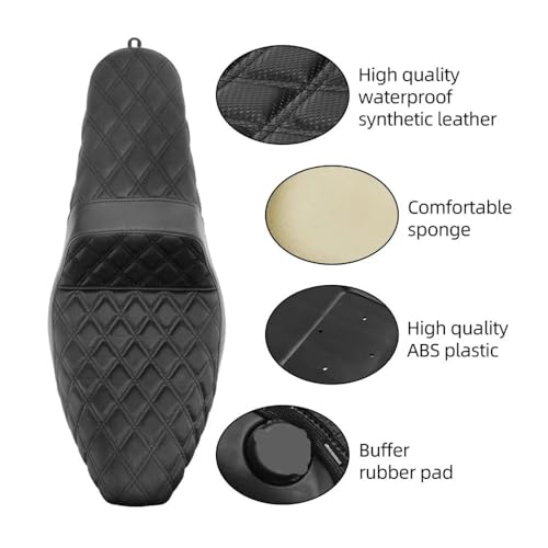 Selle Moto Confort Plus pour Éviter le Mal de Dos en Duo sur Road King et Electra