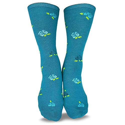 Teehee Women's Ladies Value 12-Pair Crew Socks (Flower_12Pair) #TOP5