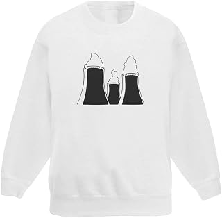 Azeeda 'Cooling Towers' Kid's Sweatshirt/Jumper (7-8 Years) (KW00051081)