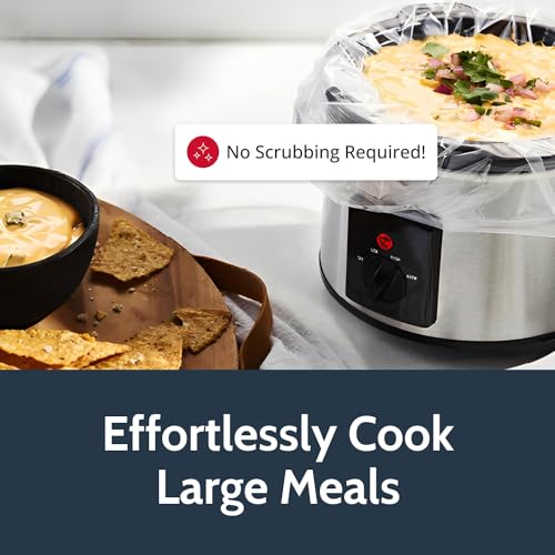 PanSaver-EZ-Clean-Slow-Cooker-Liners-Disposable-Liners-Bags-for-Instant-Cleanup-with-No-Scrubbing-Fits-slow-cookers-and-9×13-pans-25-Count PanSaver EZ Clean Slow Cooker Liners Disposable Liners Bags for Instant Cleanup with No Scrubbing Fits slow cookers and 9×13 pans 25 Count